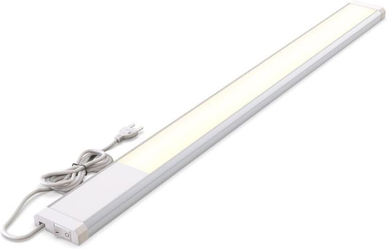 B.k.licht - Unterbauleuchte - 10W, 1100lm, led, Schalter, Stecker, warmweiß, weiß