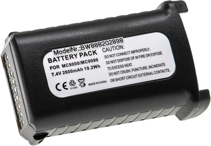 Akku Ersatz für Symbol 82-111734-01, BRTY-MC90SAB00-01, BTRY-MC90GKAB0E-10 für Handheld Computer Scanner (2600mAh, 7,4V,...