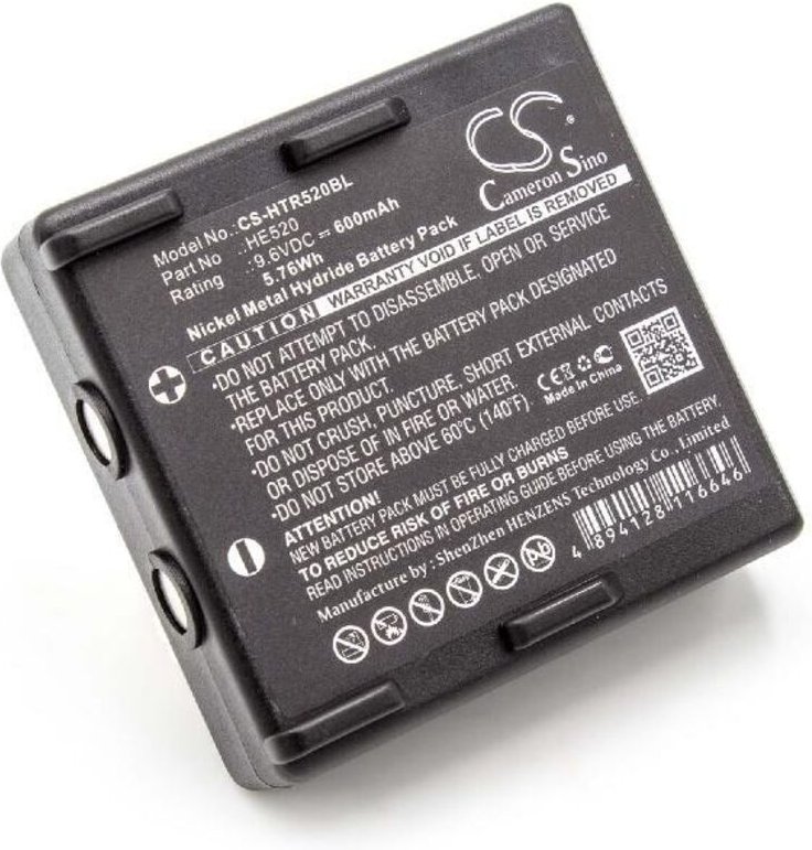 Vhbw - Akku Ersatz für Potain 68300520 für Industrie-Funkfernsteuerung Fernbedienung (600 mAh, 9,6 v, NiMH) - Schwarz