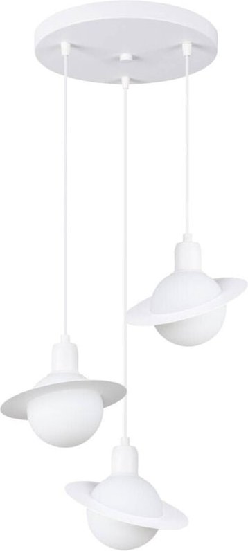 Planet Pendelleuchte, weiß, dreifach, HYPERION, 3xG9, 8W, SL.1357, Sollux Lighting