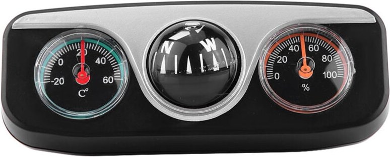 Zoternen Auto-Navigationskompass mit Hygrometer und präziser Anzeige, Navigationskompass mit selbstklebendem Klebeband z...