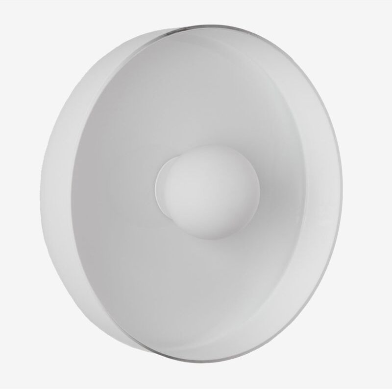 Sklum - Wandleuchte für Badezimmer Jaxal Weiss Ø35 cm