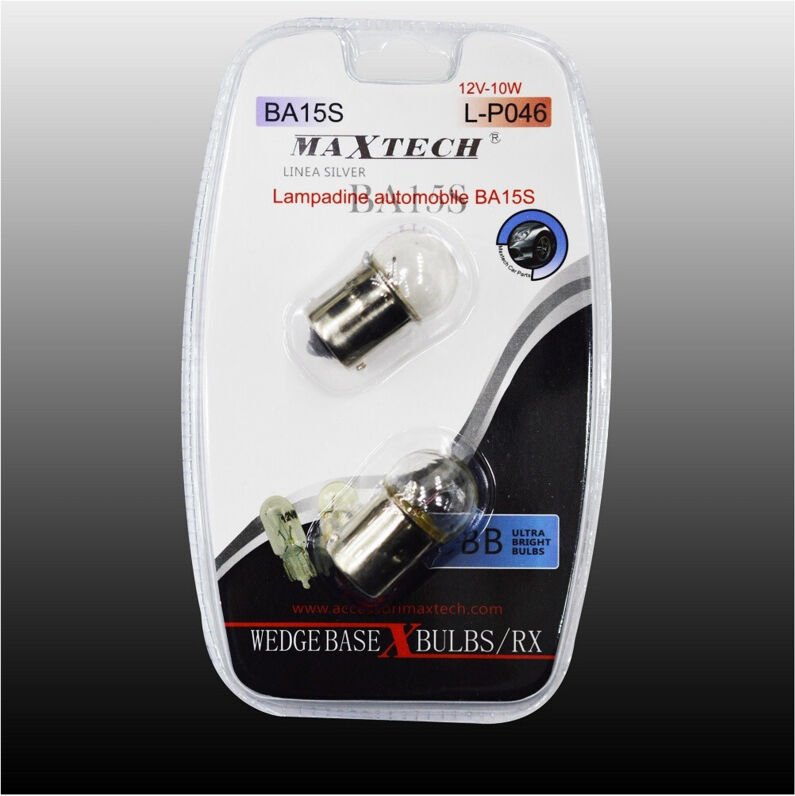 Maxtech - Trade Shop L-P046 12 v – 10 w BA15S Autolampen, ultrahelle Lampen -