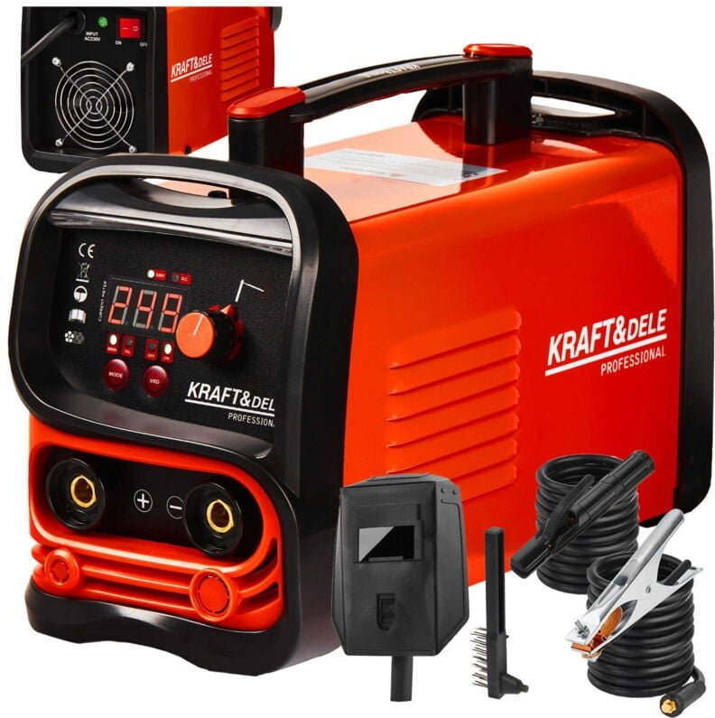 Kraft&Dele Schweißgerät Inverter IGBT 350A 230V Synergie MIG MAG MMA WIG-Lift Schweißen Maschine
