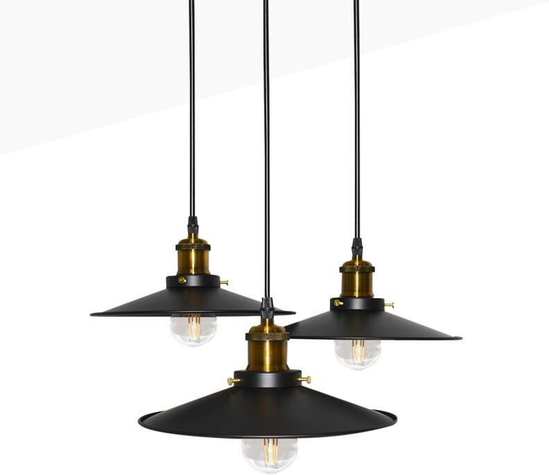 Barcelona Led - Dreifach-Pendelleuchte 'clock work'.