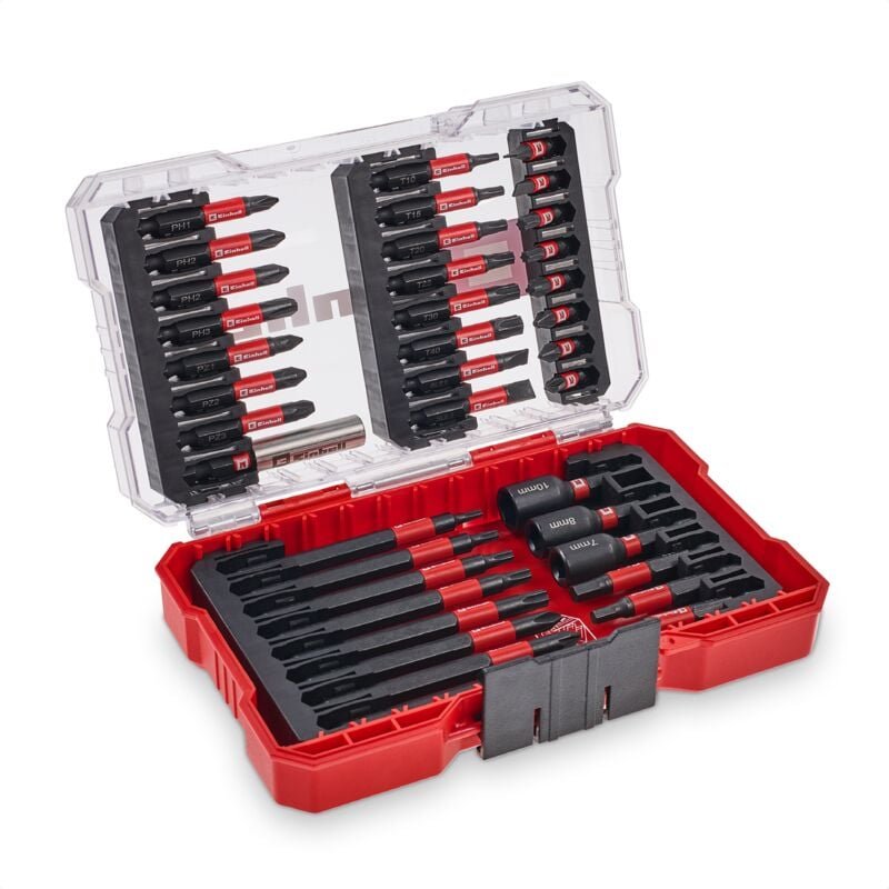 Thumbnail - Original Einhell m-case 38-tlg. Impact-Bit-Set (25-mm-Bits, 50-mm-Bits, 90-mm-Bits, Sechskantstecknüsse, 60-mm-Bithalter...