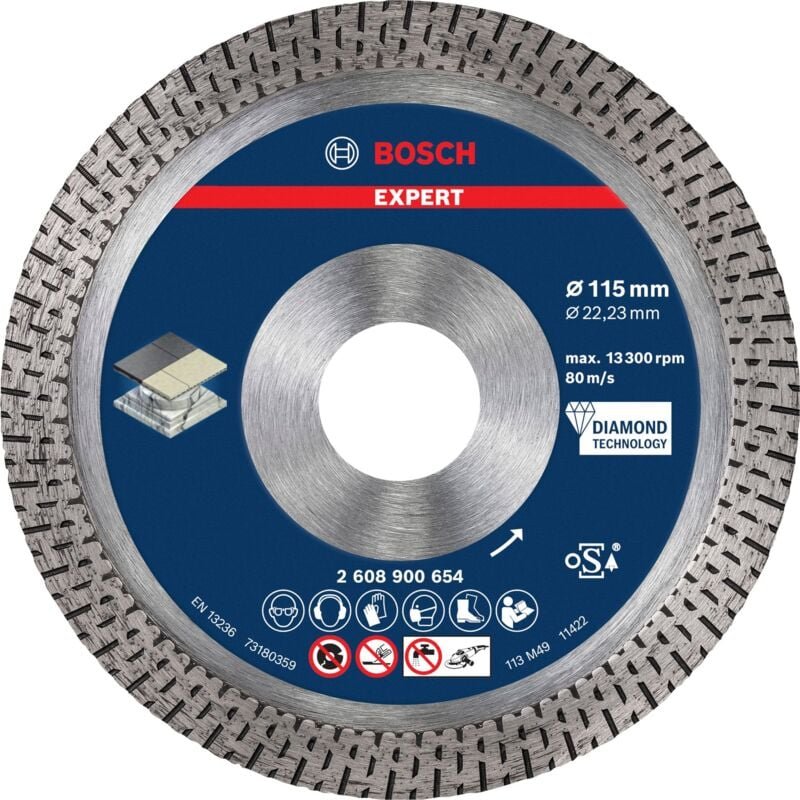 Bosch - expert HardCeramic Diamanttrennscheiben, 115 x 22,23 x 1,4 x 10 mm