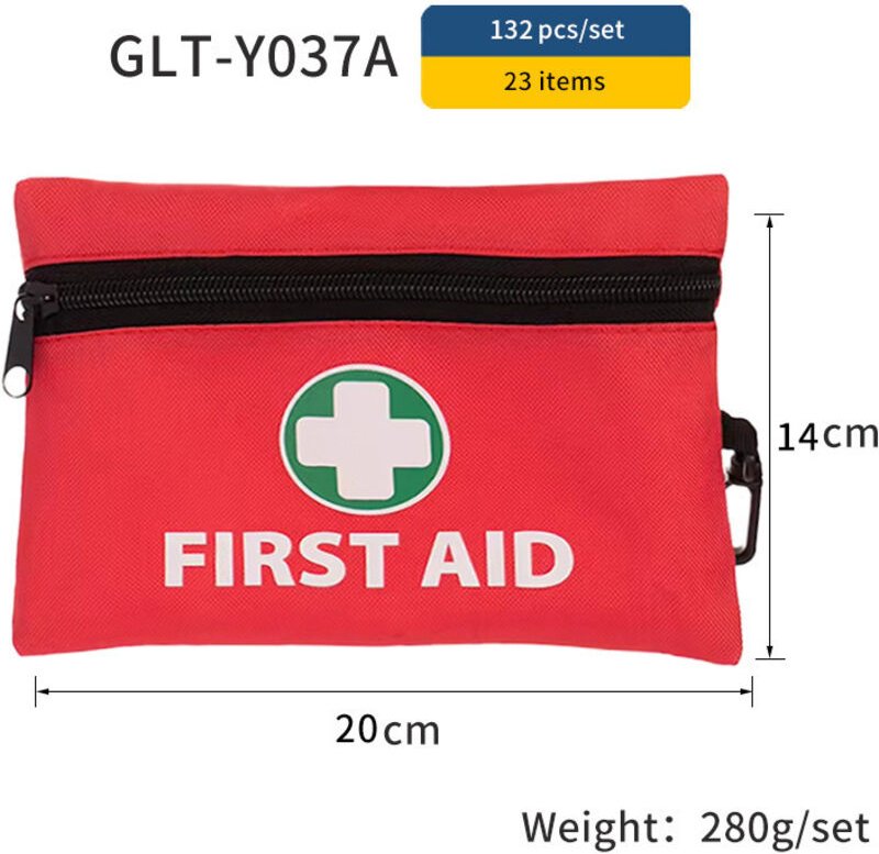 23 Arten von 132 Sets von Erste-Hilfe-Sets für Bergsteigen und Camping, Notfall-Sets für Reisen im Freien und Notfall-Se...