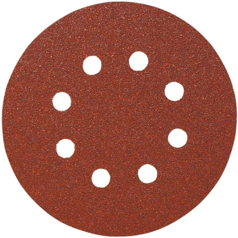 Papier-Klett-Schleifscheibe (a) Lochung 8fach,⌀ 125 mm, Körnung: 40 - Starcke