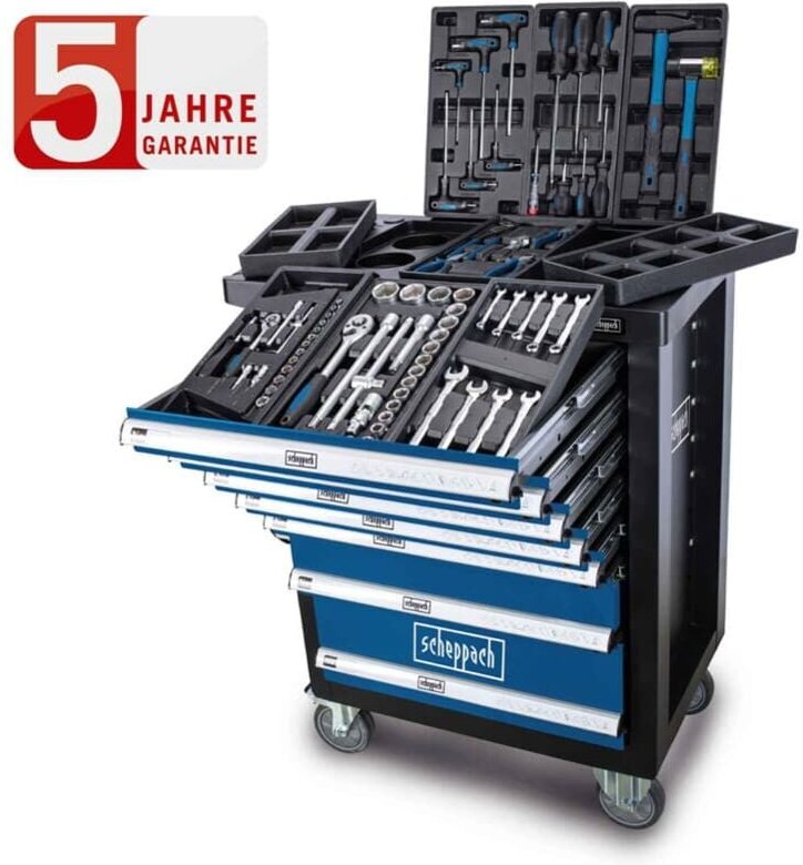 Thumbnail - Scheppach - premium werkstattwagen gefullt inkl. 70 tlg. werkzeugset TW1100