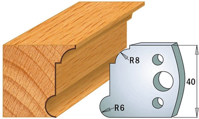 690.053 PAAR SP 40x4mm PROFILMESSER R6-R8mm