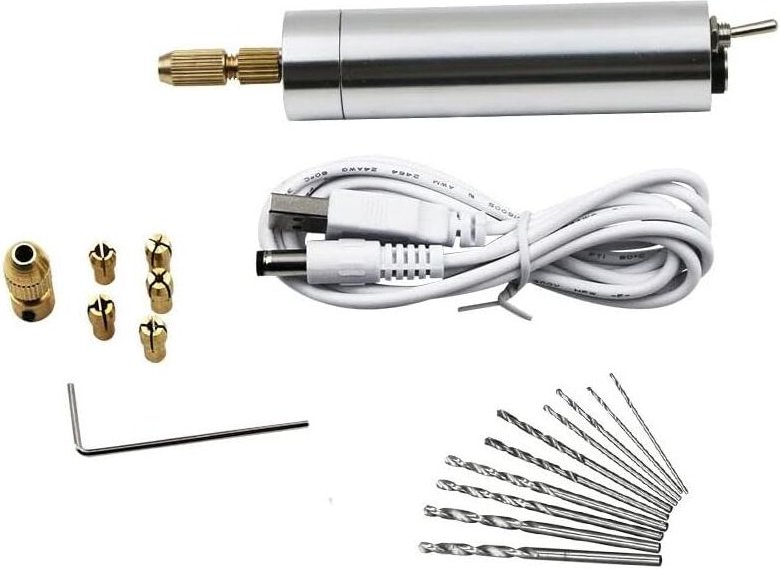 Mini-Bohrmaschine, Bohr- und Poliermaschine, Wurzelholzschnitzerei, Wenwan Mini-Jade-Schnitzstift