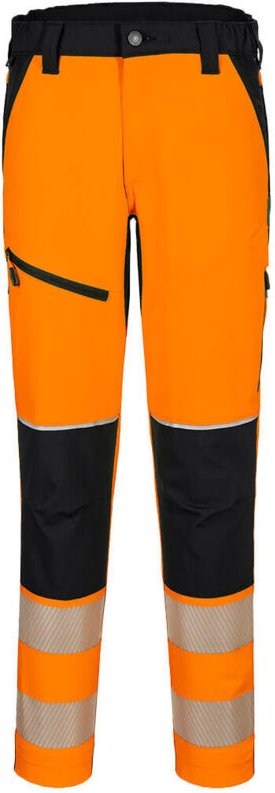 Stretch-Hose Hv Pw3 - Größe XL - Orange/Schwarz - Portwest