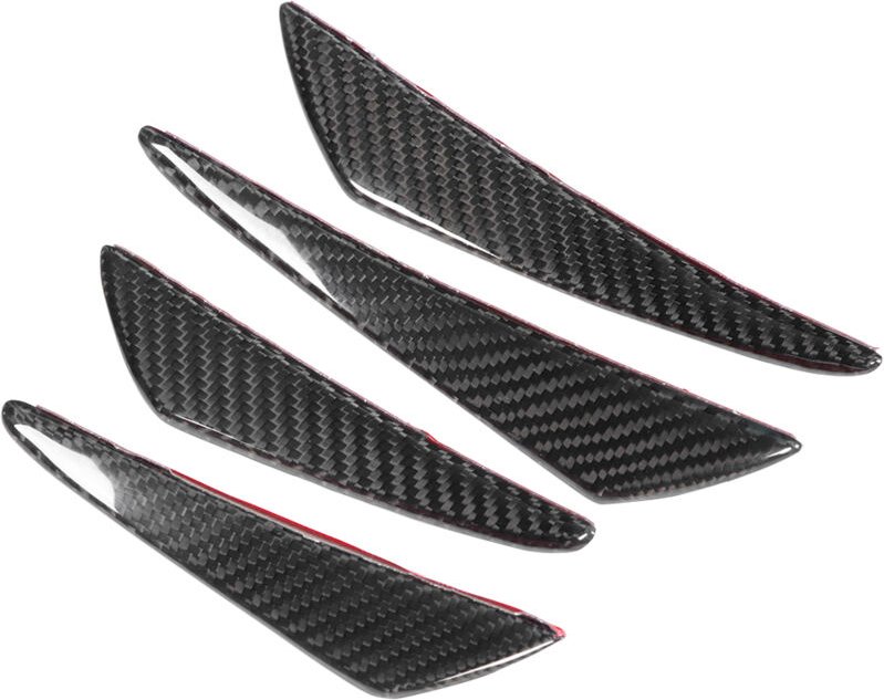 Eosnow 4 Teile/satz Universal Carbon Fiber Bumper Canards Lip Spoiler Fit für Honda