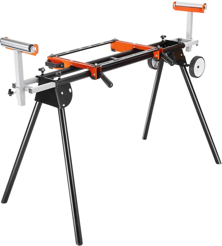 Gehrungssägenständer – 550 Pfund Tragkraft, einstellbar und tragbar für Präzisionsschnitte - Mophorn