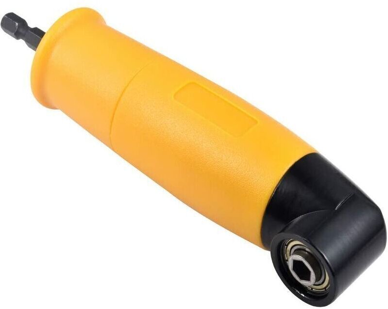 Winkelbohrmaschine, 90-Grad-Winkelschrauber, Akku-Bohrschrauber mit verlängertem 6,35-mm-Sechskant-Schraubendreheradapte...