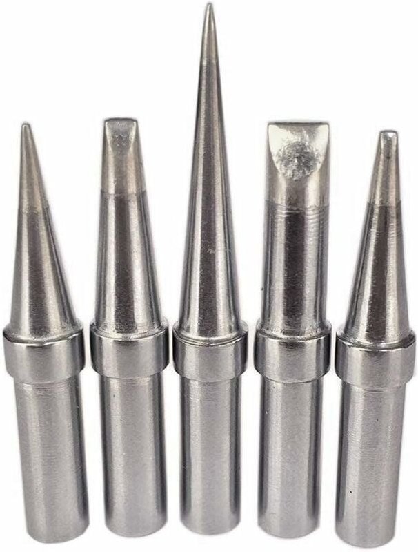 5er-Pack praktische bleifreie Ersatz-Lötkolbenspitzen eta etb etd ets ett für Weller WESD51 WESD50 WCC100