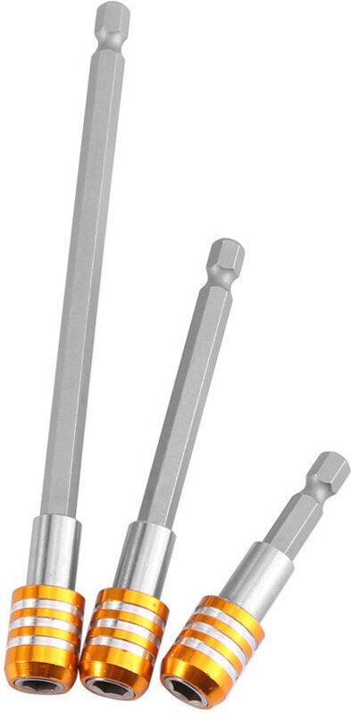 Verlängerung für 1/4"-Sechskantschaft-Bithalter für elektrische Schraubendreher (gelb)