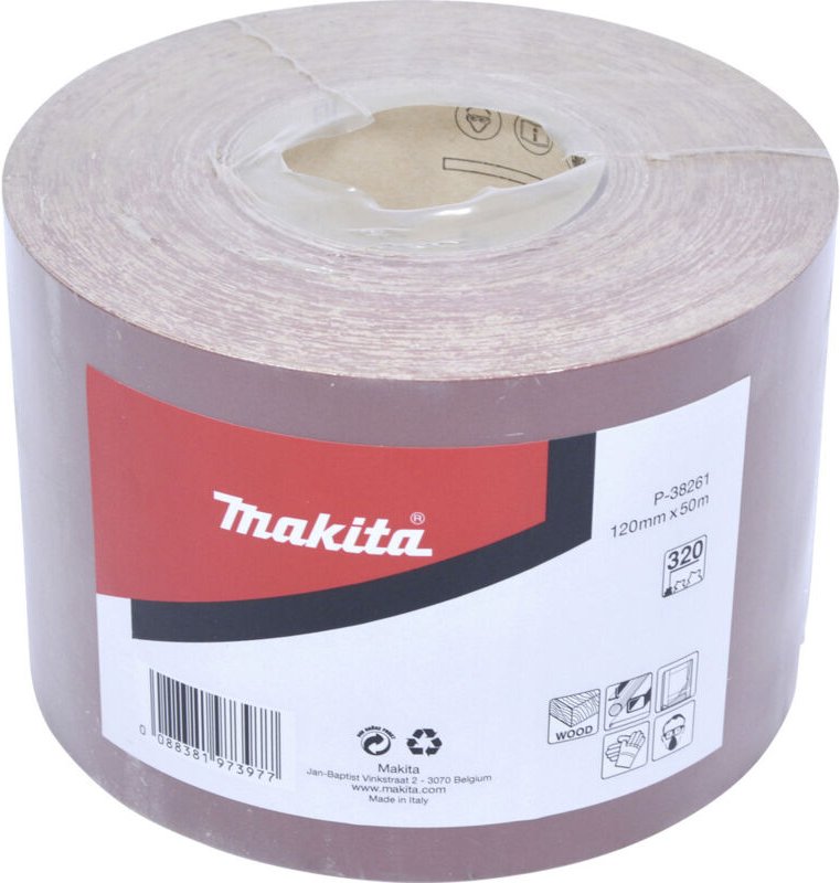 Schleifpapier-Rolle 120 mm x 50 m, Körnung 320 - Makita
