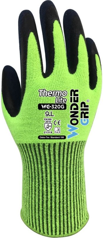 WONDER GRIP THERMO LITE WG-320 Acryl-Latex-gepolsterter Handschuh 11/XXL