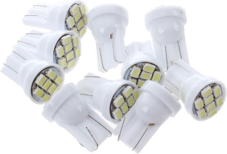 10x T10 W5W 8 smd led weiß - Glühbirne Innenraum 12V