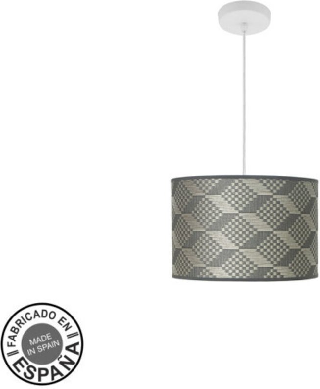 Fashion Anhänger 1xe27 weiß/tetrisgrau regx30x30cm