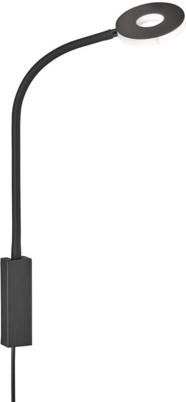 Thumbnail - Wandleuchte Wandlampe Schlafzimmerlampe led Leseleuchte Flexo-Arm Schwarz h 50cm