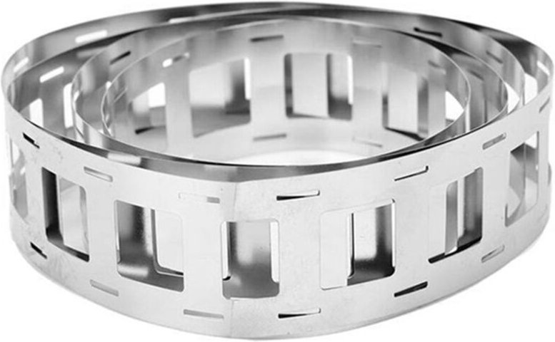 Rolle 5 m Nickelstreifen 0,15 x 27 x 20,2 mm vernickelter Stahl für 18650 Lithium-Batteriepack-Schweißband