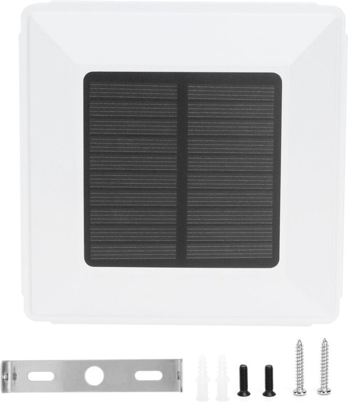 Eosnow - Solar Postlicht wasserdichte Außeninduktion Zaunkappe Garten Innenhof Dekoration Weiß (warmes weißes Grün)