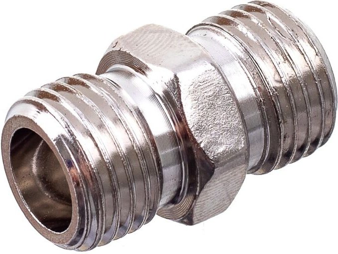 Pneumatischer Nippel Luftanschluss 1/4 Zoll Chrom