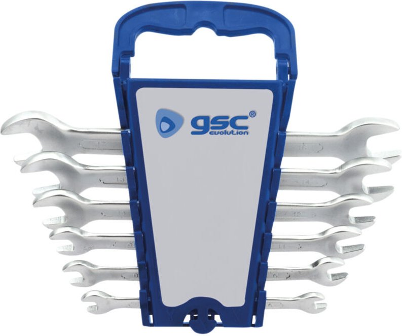 Satz mit 6 festen Schraubenschlüsseln von 6 bis 17 mm