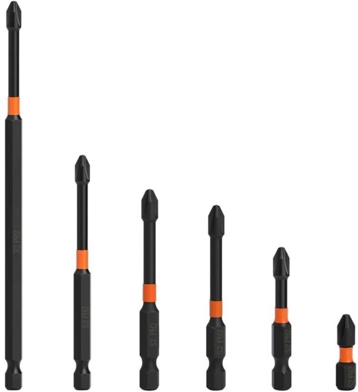 punte per cacciavite a croce, punte per cacciavite magnetiche per cacciavite elettrico manuale (arancione)