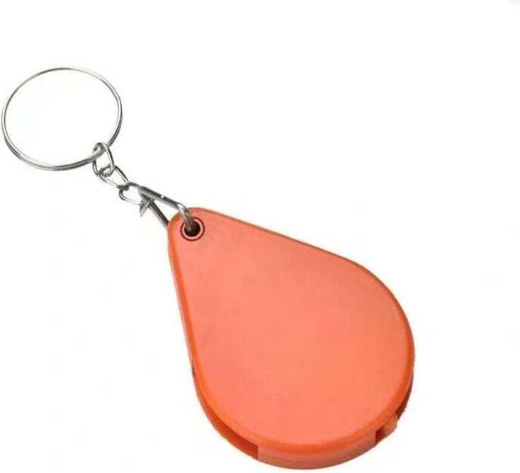 2er-Pack tragbare Taschenlupe, Mini-Klapplupe, zum Lesen bei Sehbehinderung und zur Schmuckprüfung (Rot, 9,5 × 3,5 cm)