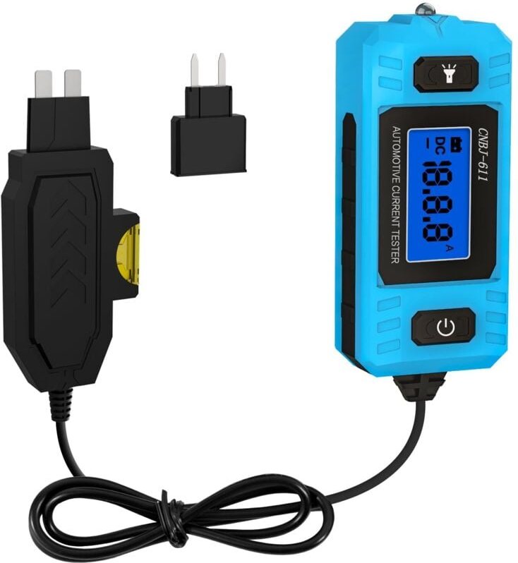 Kfz-Stromkreistester, Sicherungstester, max. 48 V Flachsicherung, Stromkreismessung, Stromstärke, Kfz-Stromkreistester