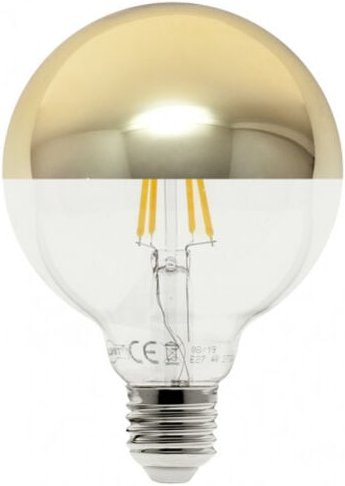Fabrilamp - Glühbirne 10w 4000k E27 Globe Reflektor Gold 950lm 17,5x12,5x12,5 Cm
