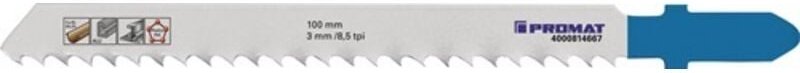 Stichsägeblatt Gesamtlänge 100 mm Zahnteilung 3 mm hss - Promat
