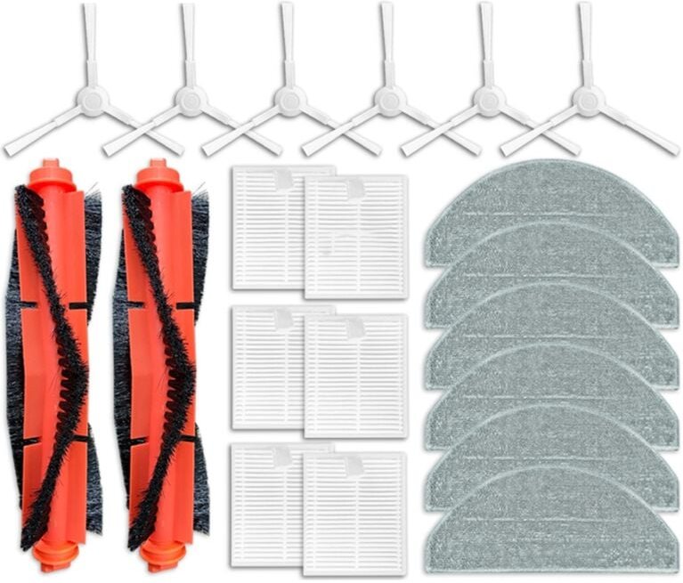 Für Roboter Vakuum E10, E12, B112 Ersatz Teile Seite Pinsel Hepa-Filter Mopp Lappen Ersatz Zubehör