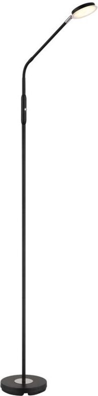 Stehleuchte Standleuchte Leselampe LED schwarz matt Touchdimmer Flexo H 173 cm