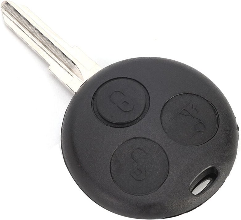 Eosnow Autozubehör 3 Tasten Fernbedienung Schlüsselanhänger Gehäuse Ersatz Passend für Mercedes Benz Smart
