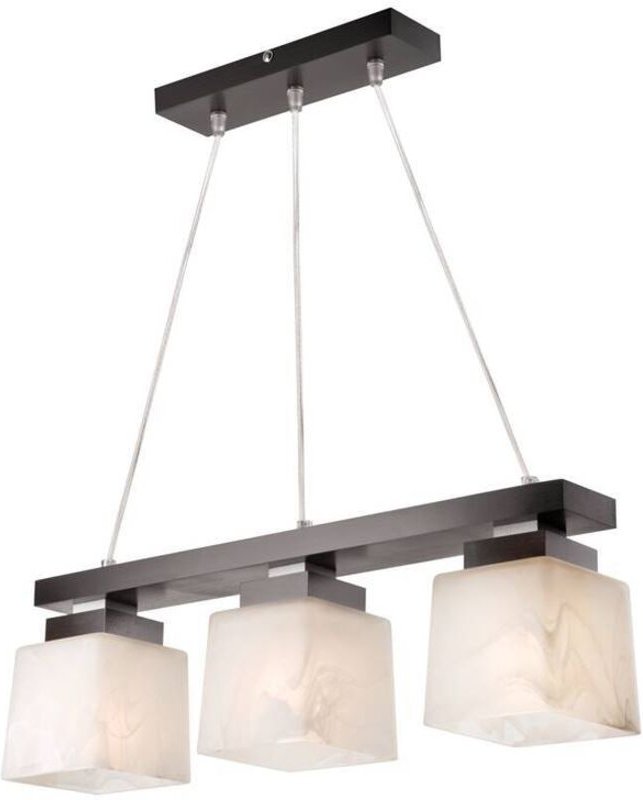 Lamkur Kubuś Kubus Bar Pendel-Deckenleuchte, Glasschirme Wenge, 3x E27