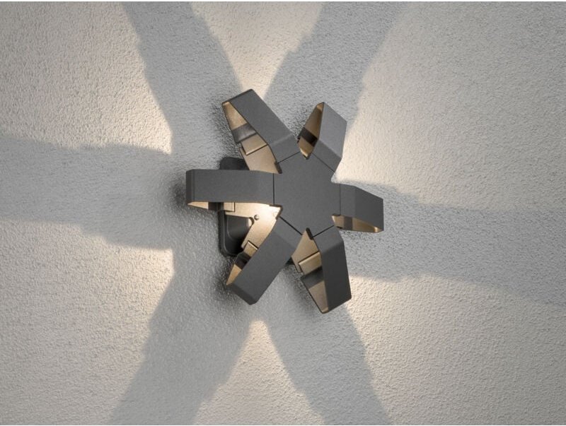 Konstsmide - led Außenwandleuchte pescara, Aluminium anthrazit 300 Lumen, IP54