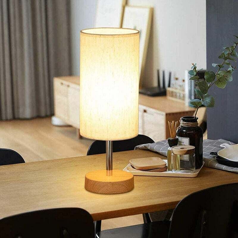 Thumbnail - Nachttischlampen, Touch-Lampe mit 2 USB-Ladeanschlüssen, Tischlampe mit 3-stufiger Helligkeitsanpassung, moderne Tischla...
