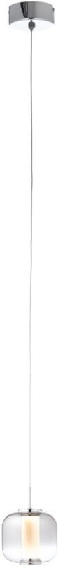 Brilliant - Rafa led Pendelleuchte 1flg chrom/rauchglas Innenleuchten,Pendelleuchten 1x 7W led integriert, (Lichtstrom: ...