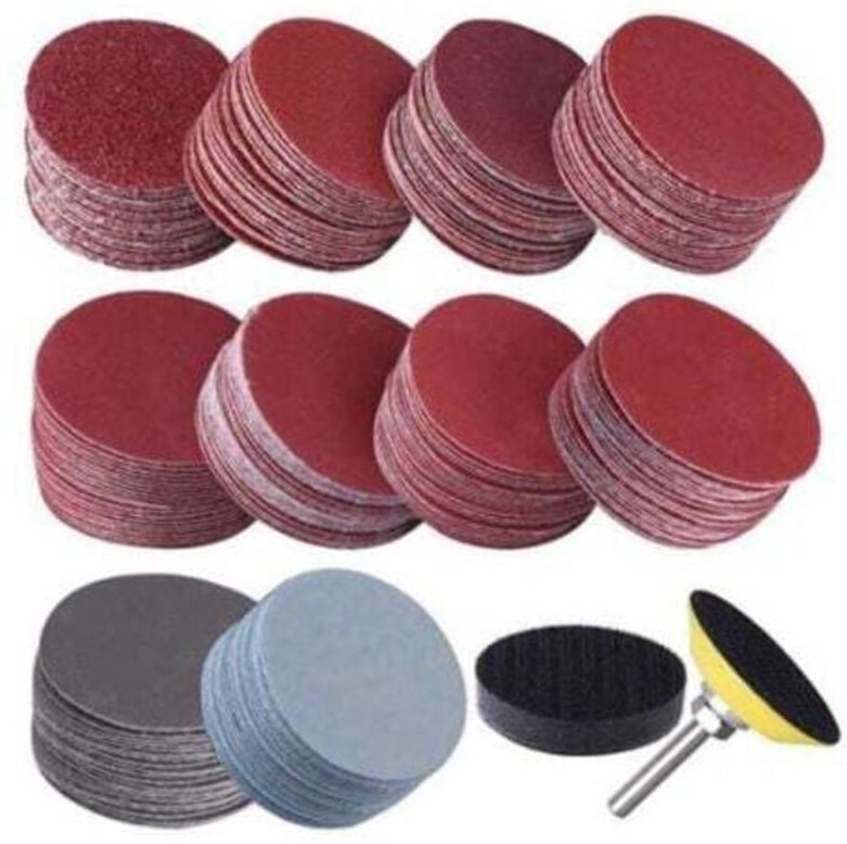 303 Stück 50 mm 2 Zoll Schleifscheiben, Körnung 40–2000, mit 2 Zoll Schleifpolierpad, Schwenkwerkzeug
