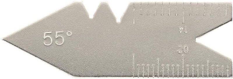 Spitzgewinde-Stahllehre 55° FORUM