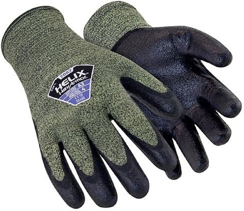 Helix 2082 6061408 Aramid-Faser, Polyamid Schnittschutzhandschuh Größe (Handschuhe): 8 en 3 - Hexarmor