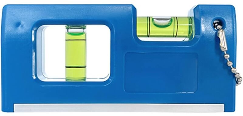Tragbare, handliche magnetische Wasserwaage mit Metall-Schlüsselringhaken zur Bestimmung horizontaler und vertikaler Ebe...