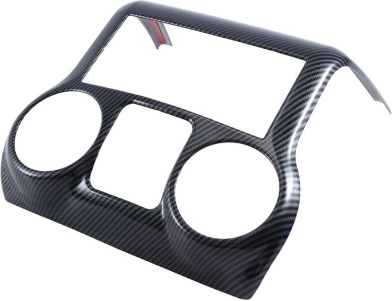 Tlily - Auto-Modifikationszubehör, Mittelkonsole, dekoratives Panel, Innenraum, schwarzes Carbon-Muster für Jeep Wrangle...