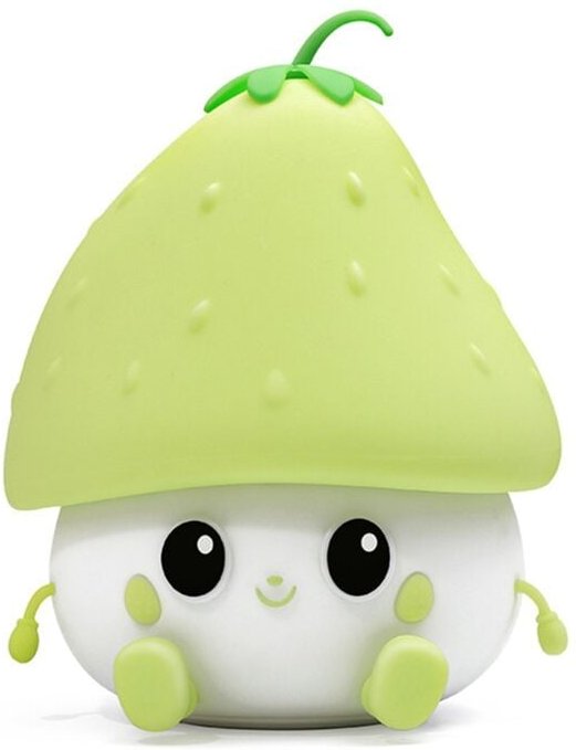 Süßes Erdbeer-Nachtlicht, süßes Licht, wiederaufladbar für Schlafzimmer, Lampenzimmer-Dekor, grün