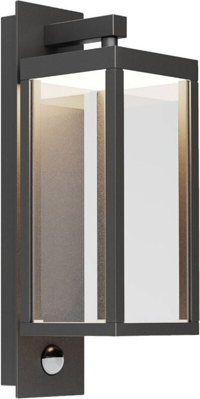 Lucande - Wandleuchte außen 'Ferdinand' aus Aluminium mit Bewegungsmelder von